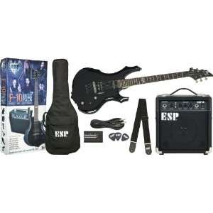  ESP LTD F 10 Guitar Pack   Black Finish Guitar & Amplifier 