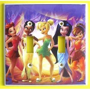 Fairy Tinker Bell Tinkerbell Fairies Switch Plate DOUBLE Switchplate 