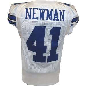 Terence Newman #41 2010 Cowboys Game Used White Football Jersey (46 