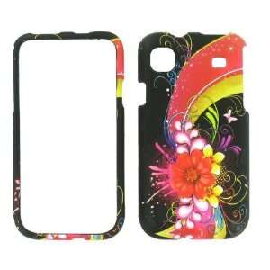  Rubberized Finish Flowers on Colorful Background Snap on 