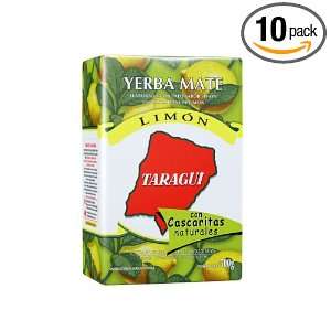 Taragui Yerba Mate Loose with Lemon Peel, 500 Gram Packages (Pack of 