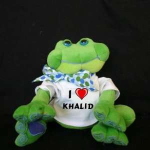  Plush Frog (Thad Polz) toy with I Love Khalid Toys 