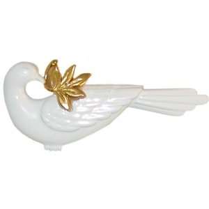   Of Peace, Vintage Signed Jj, Usa In White with Gold Finish Jewelry