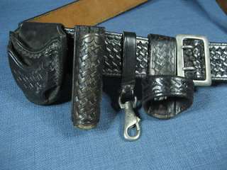   B2 Leather Police Utility Belt sz 36, Don Hume, Tex Shoemakers extras