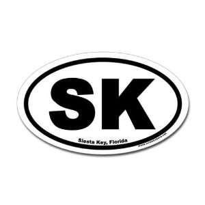 Siesta Key Florida SK Euro Florida Oval Sticker by 