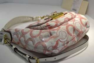 Coach 16791 KRISTIN SEQUIN OP ART HOBO BRASS/PEONY  