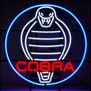 Ford Cobra Snake Mustang neon sign Muscle Car Man Cave  