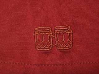 Havanera Mens XL Dark Red Burgundy Cotton Paisley Casual Shirt  