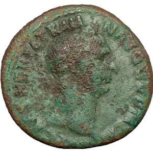 TRAJAN 101AD Rare Genuine Authentic Ancient Roman Coin VICTORY palm 