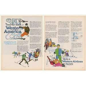  1967 Western Airlines Skilift Ski Western America 2 Page 