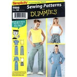  Sewing Patterns for Dummies Simplicity 9886 Sewing Pattern 