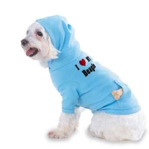  I Love/Heart Beagle Hooded (Hoody) T Shirt with pocket for 