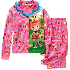 NWT Lalaloopsy Doll Girls 2 Piece Pajamas PJs Pants Top 7/8 10/12 