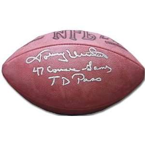  Johnny Unitas Autographed Limited Edition Football with 