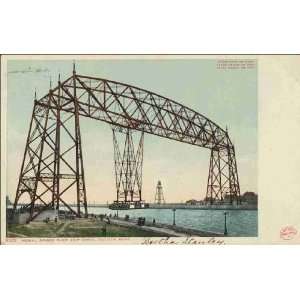  Reprint Duluth MN   Aerial Bridge over Ship Canal