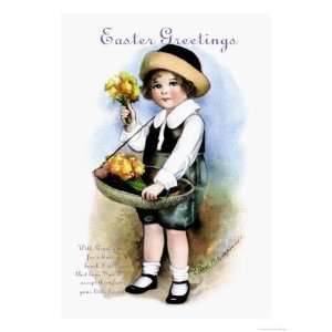  With Greetings for Easter Holidays Giclee Poster Print by 