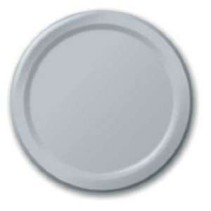  Shimmering Silver 9 Paper Plate   10/24 Ct Cs Health 