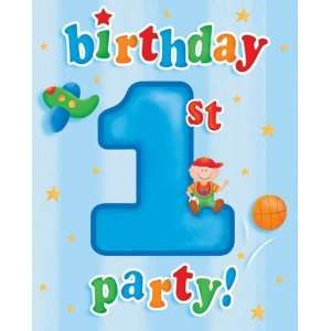   1st Birthday Invitations (8) Party Supplies
