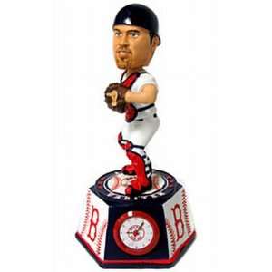 Boston Red Sox Jason Varitek Bobble Head Clock  Sports 