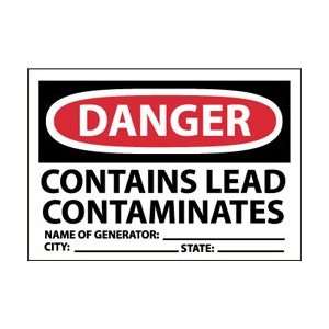   , Contains Lead Contaminates , 3 X 5, Pressure Sensitive Paper