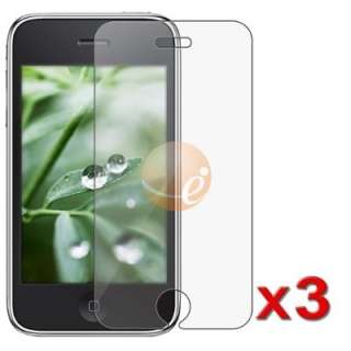   interest 3x anti glare mirror clear screen protector iphone 3gs