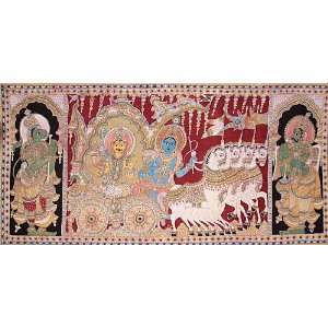  Painting on Cotton   Artist M. Vishwanath Re