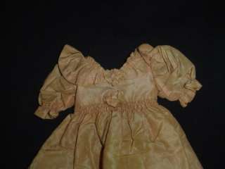 LOVELY VINTAGE DOLL DRESS ANTIQUE BISQUE COMPO DOLL  