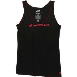 One Industries Honda Stonie Womens Tank Casual Wear Shirt/Top   Black 