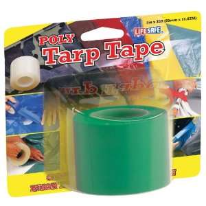   Inch by 35 Foot Polyethylene Tarp Repair Tape, Green