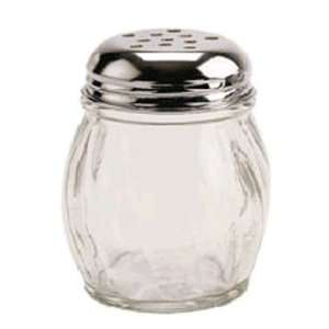  Cheese Shaker Perforated 6 Oz. Glass/Chrome Kitchen 