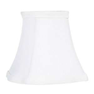 Livex Lighting S295, Shades Chandelier Clip On Lamp Shade, White Fancy 