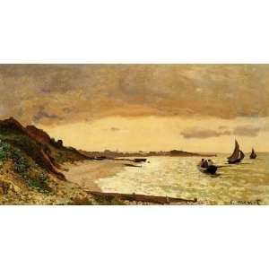   Monet   32 x 16 inches   The Coast at Sainte Adresse