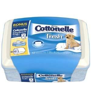  Cottonelle Fresh Flushable Moist Wipes Tub 42ct (Quantity 