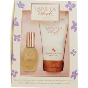 Vanilla Musk By Coty For Women. Set cologne Spray .5 OZ & Body Lotion 