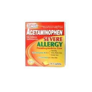   Acetaminophen Severe Allergy Caplets 24