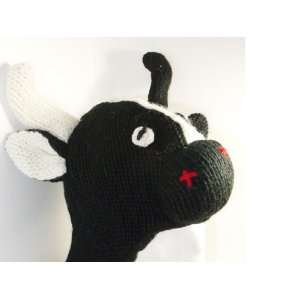 Cow Face Animal Hat Hand Knit NP002 100% Wool Pilot Ski Animal Cap 