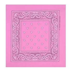  Pink Paisley Cotton Bandanna 