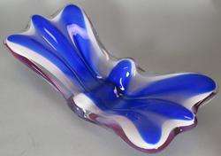 Huge 14 Paul Kedelv Flygsfors Coquille Art Glass Bowl  