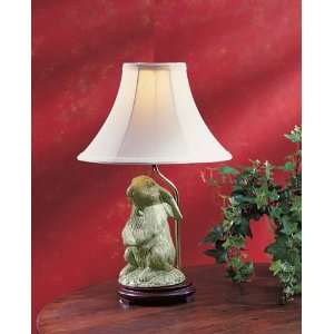  Crackle Bunny Accent Lamp with Fabric Shade by by Midwest 