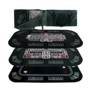   in 1 Poker/Craps/Roulette Tri Fold Table Top