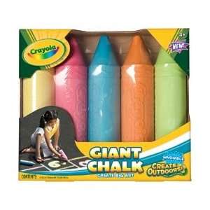 Crayola Giant Sidewalk Chalk Assorted Colors 5/Pkg; 2 Items/Order 