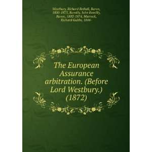  arbitration. (Before Lord Westbury.) (9781275207530) Richard 
