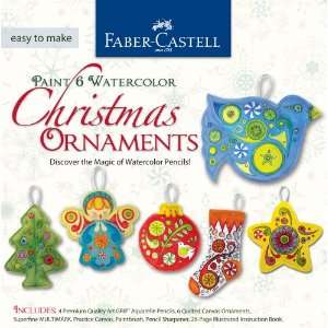   Creative Studio Paint 6 Watercolor Christmas Ornaments Kit Arts