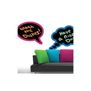  Color bubble thoughts chalkboard wall stickers