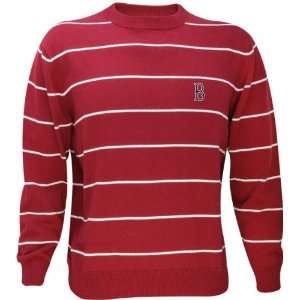 Boston Red Sox Spaced Striped Crewneck Sweater  Sports 