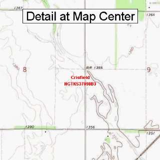   Topographic Quadrangle Map   Crisfield, Kansas (Folded/Waterproof