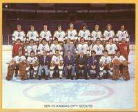 Inaugural season 74 Kansas City Scouts ORIGINAL Team Photo   1974 