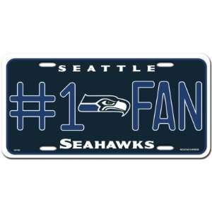  Seattle Seahawks License Plate   #1 Fan