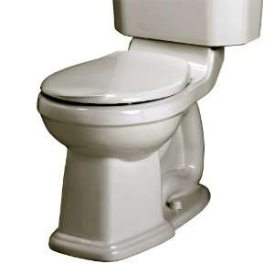   Right Height Round Front Seatless Toilet Bowl with Bolt Caps, Silver
