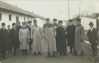 WWI AUSTRO HUNGARY GROUP OF MEN, UNIFORM PHOTO POSTCARD  